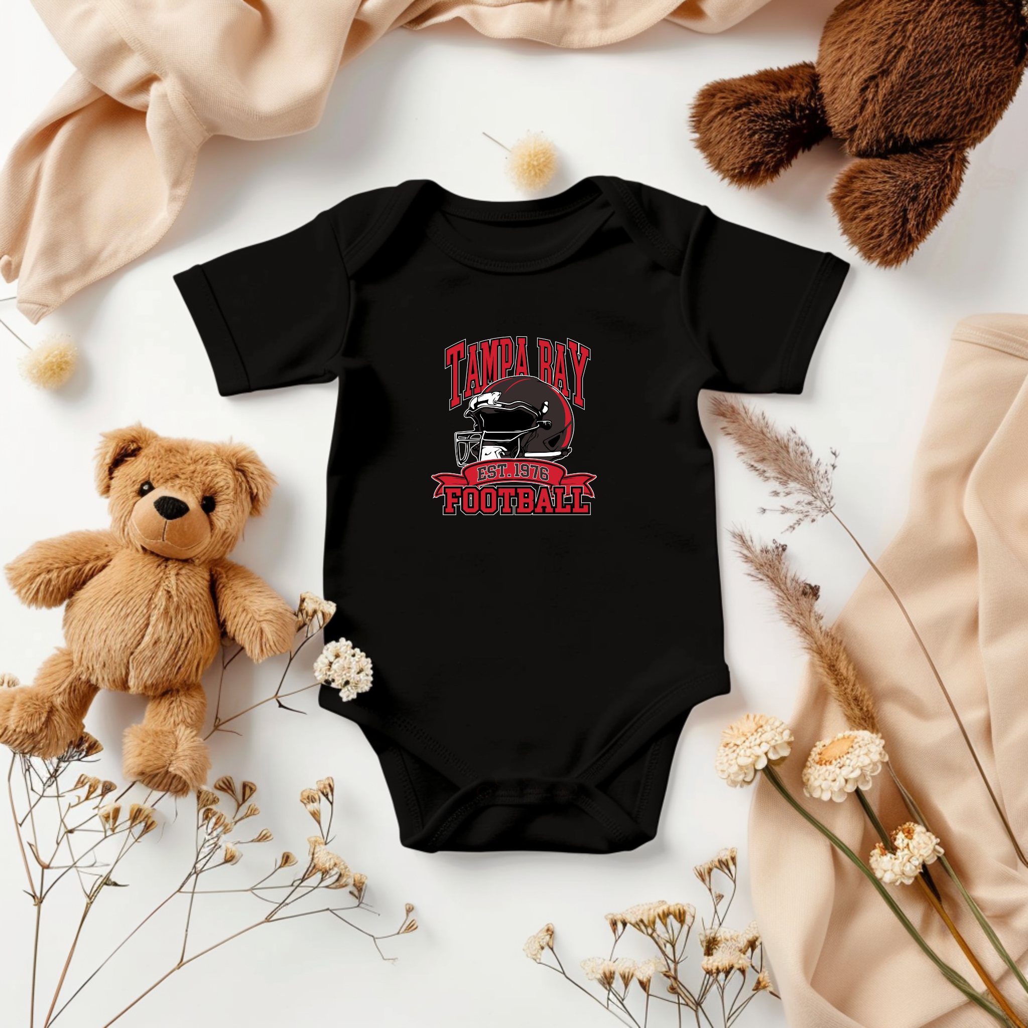 Football Helmet Baby Onesie