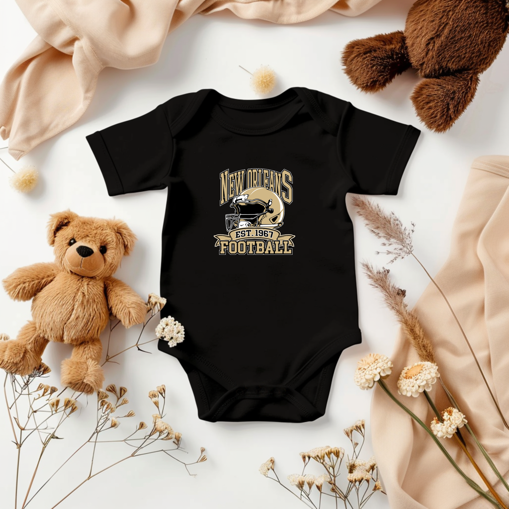 Football Helmet Baby Onesie