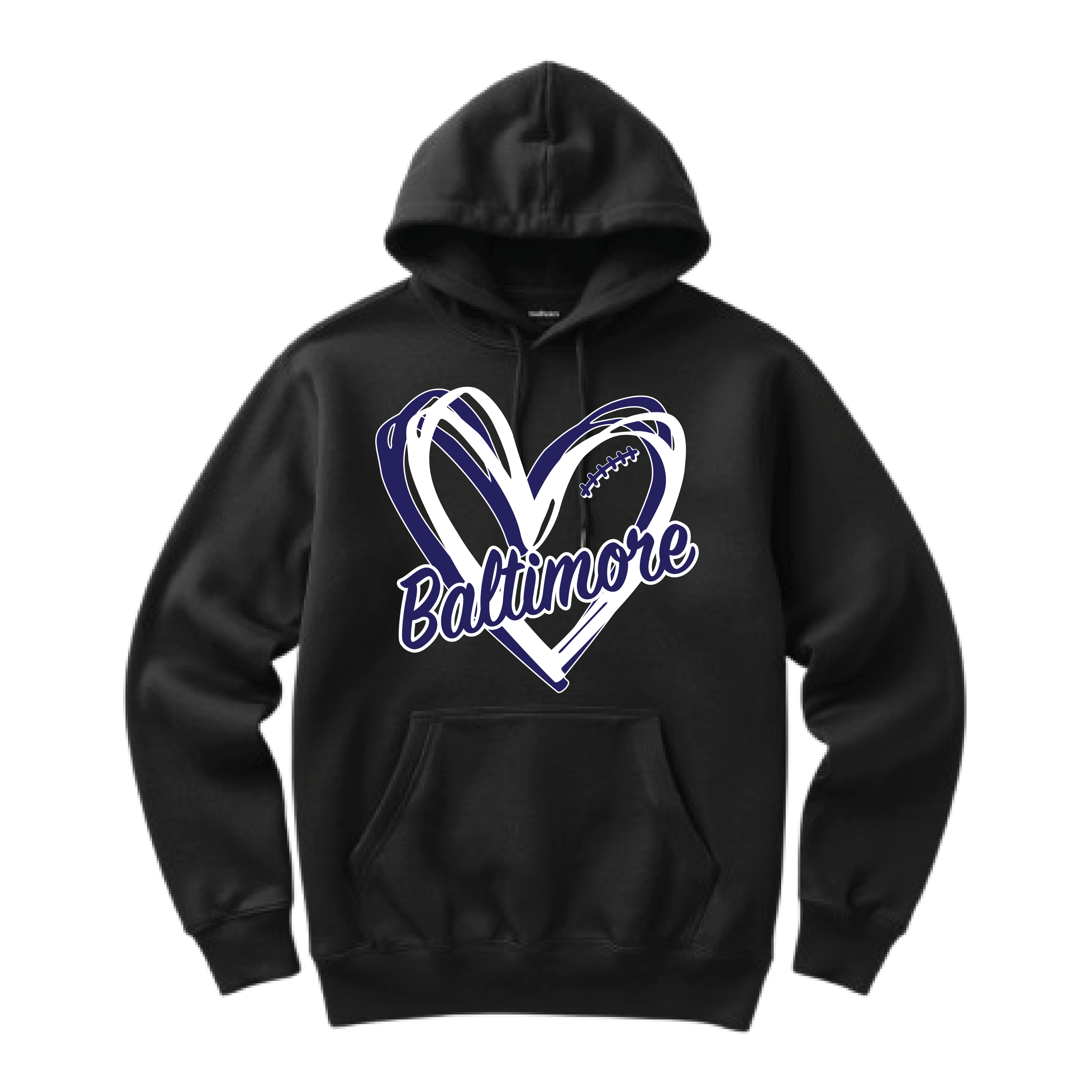 Baltimore Heart Hoodie