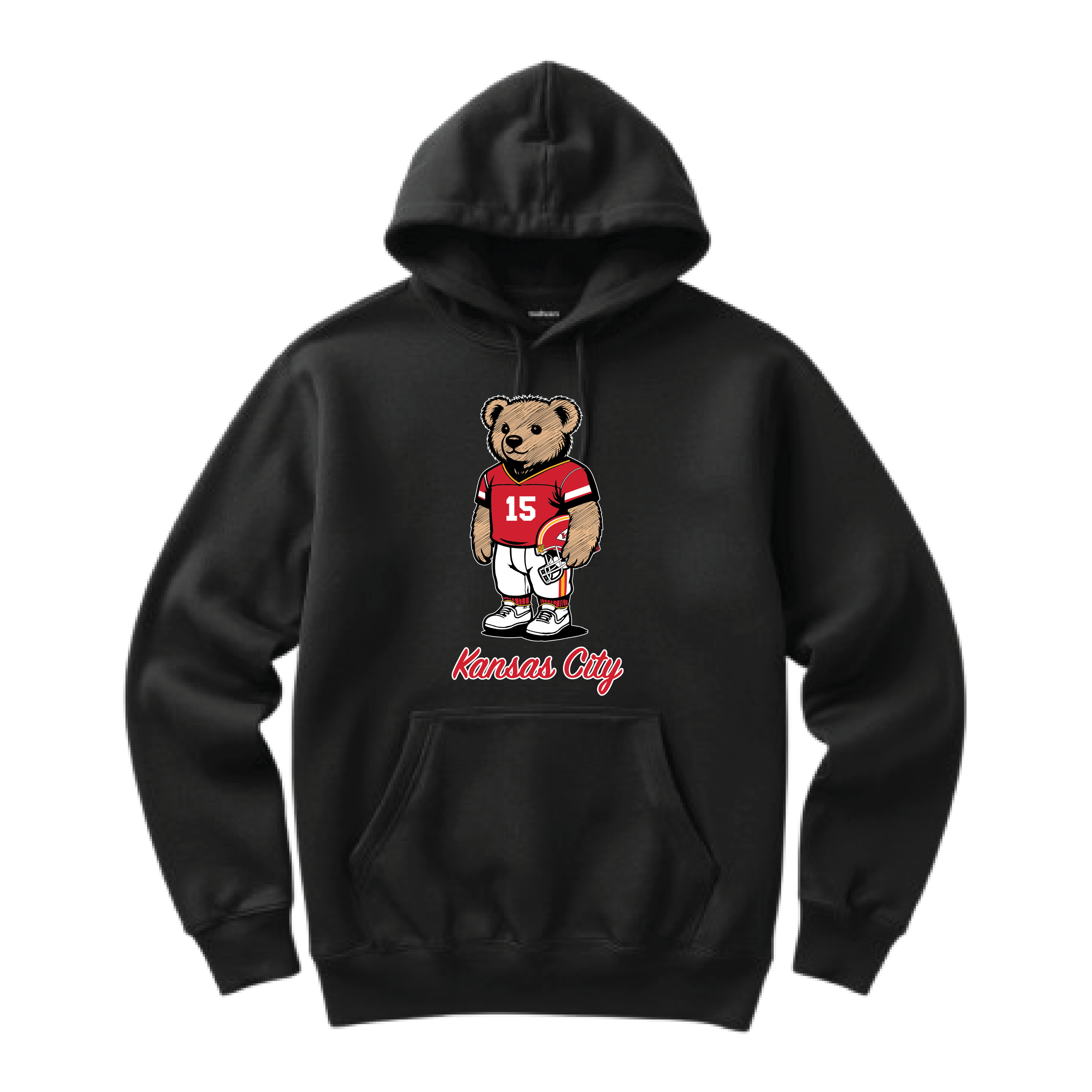 Kansas City Football Bear Hoodie
