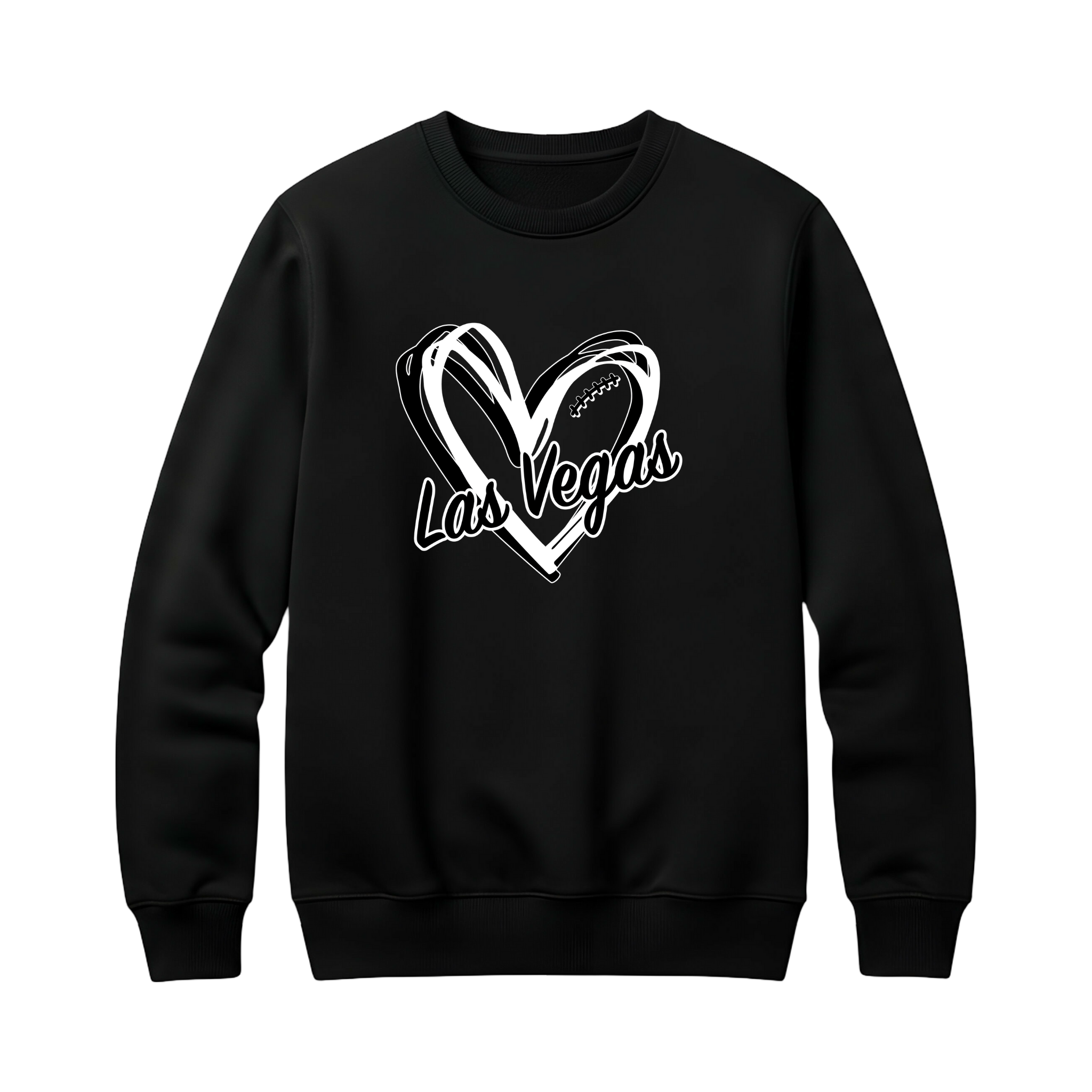 Las Vegas Heart Crewneck