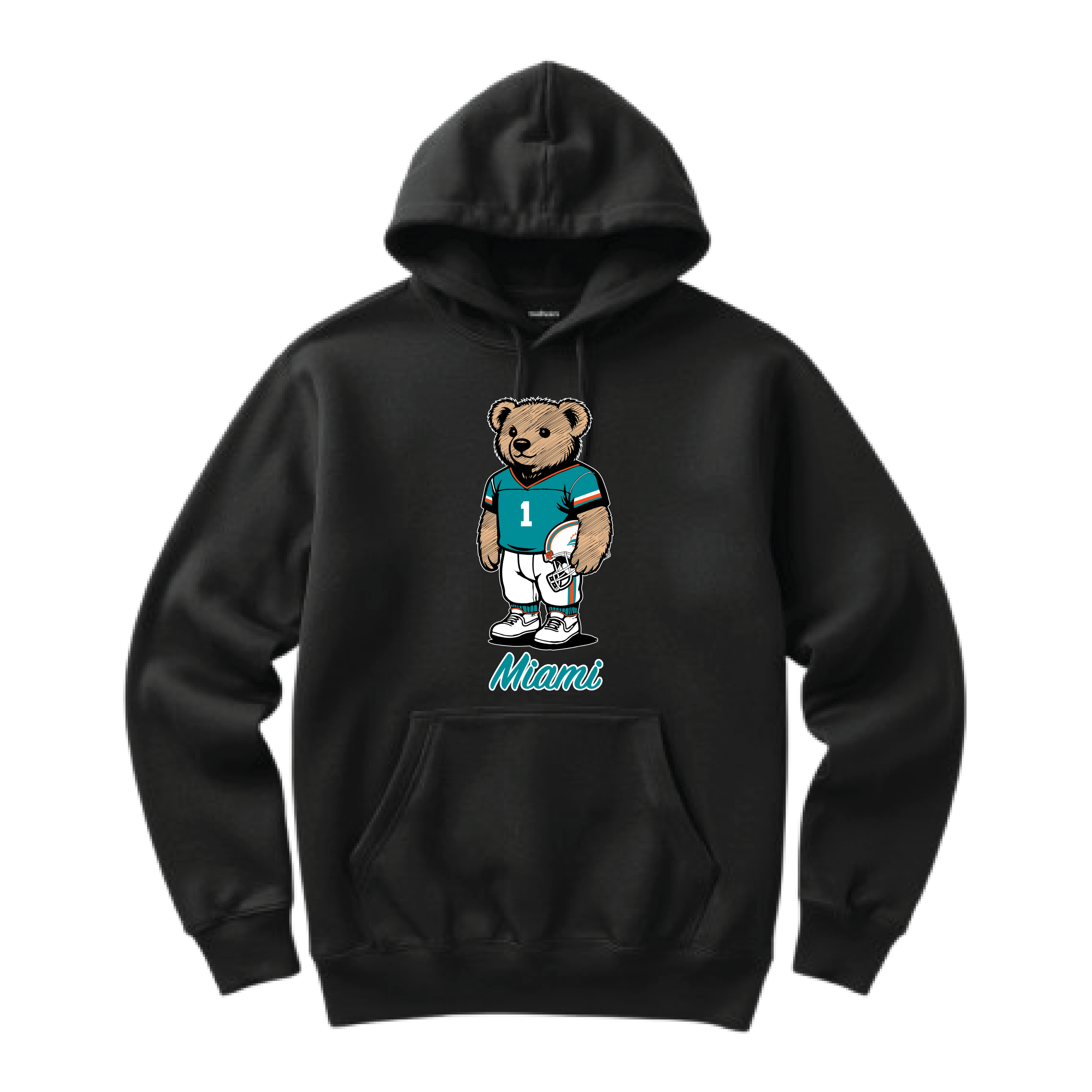 Miami Football Bear Hoodie