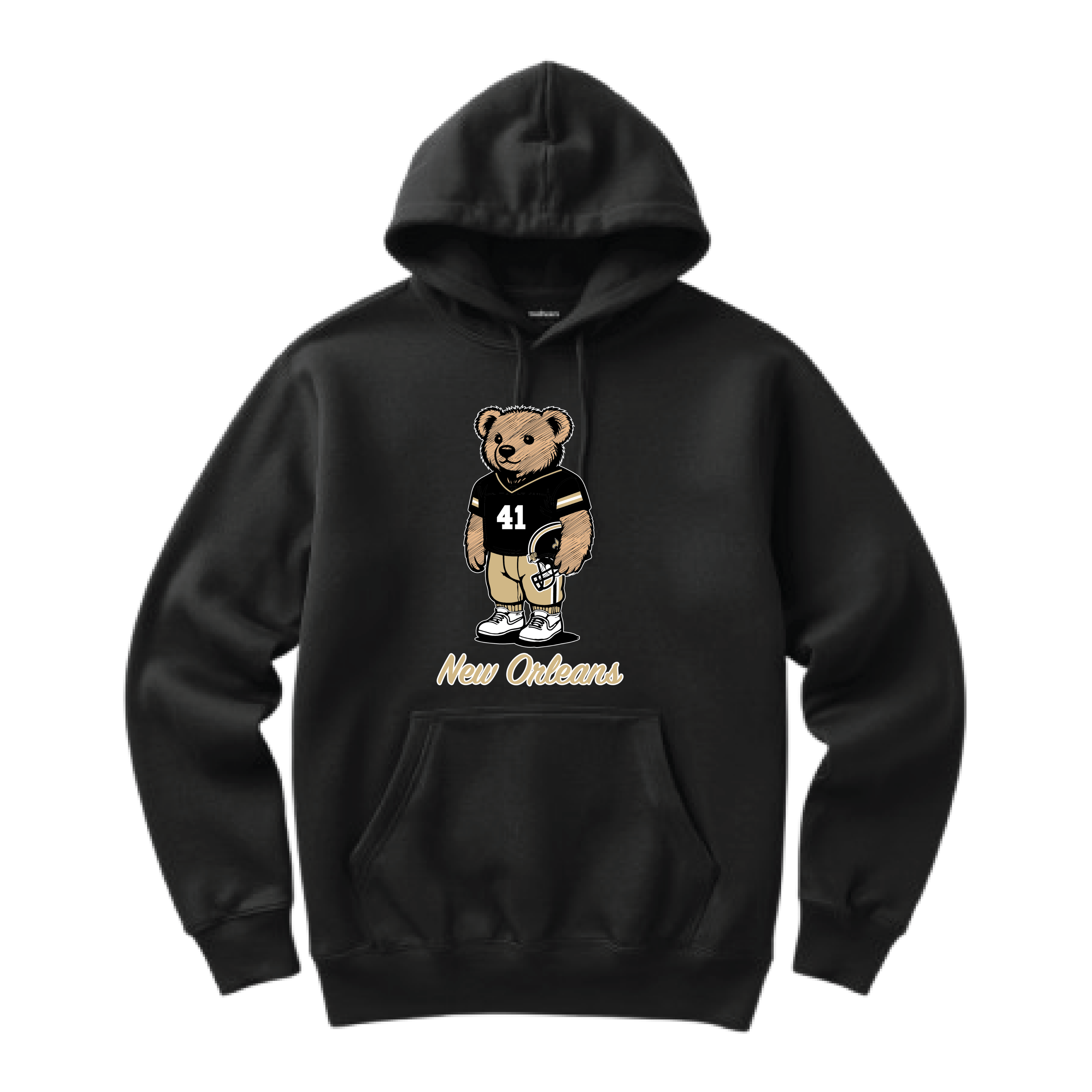 New Orleans Football Bear Hoodie
