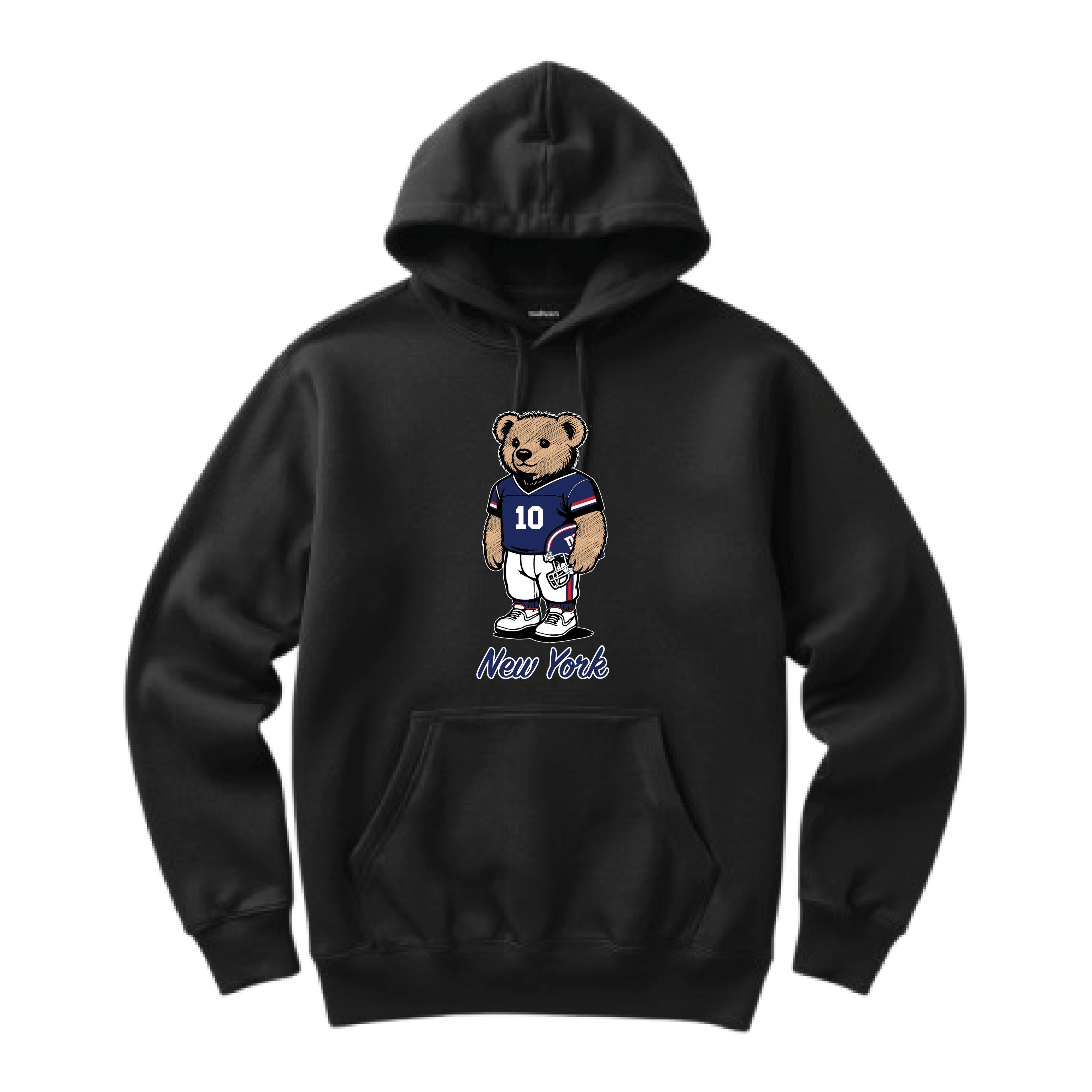 New York Football Bear Hoodie