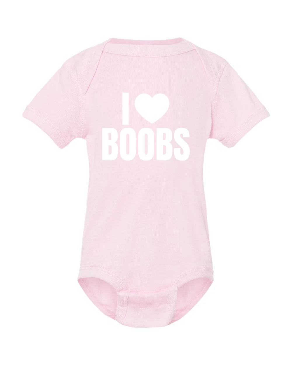 I ❤️ Boobs Baby Onesie | Funny Baby Shower Gift | Cute Newborn Onesie