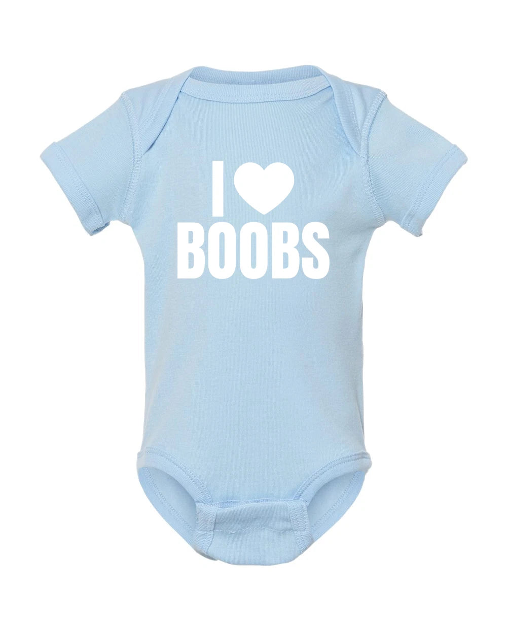 I ❤️ Boobs Baby Onesie | Funny Baby Shower Gift | Cute Newborn Onesie