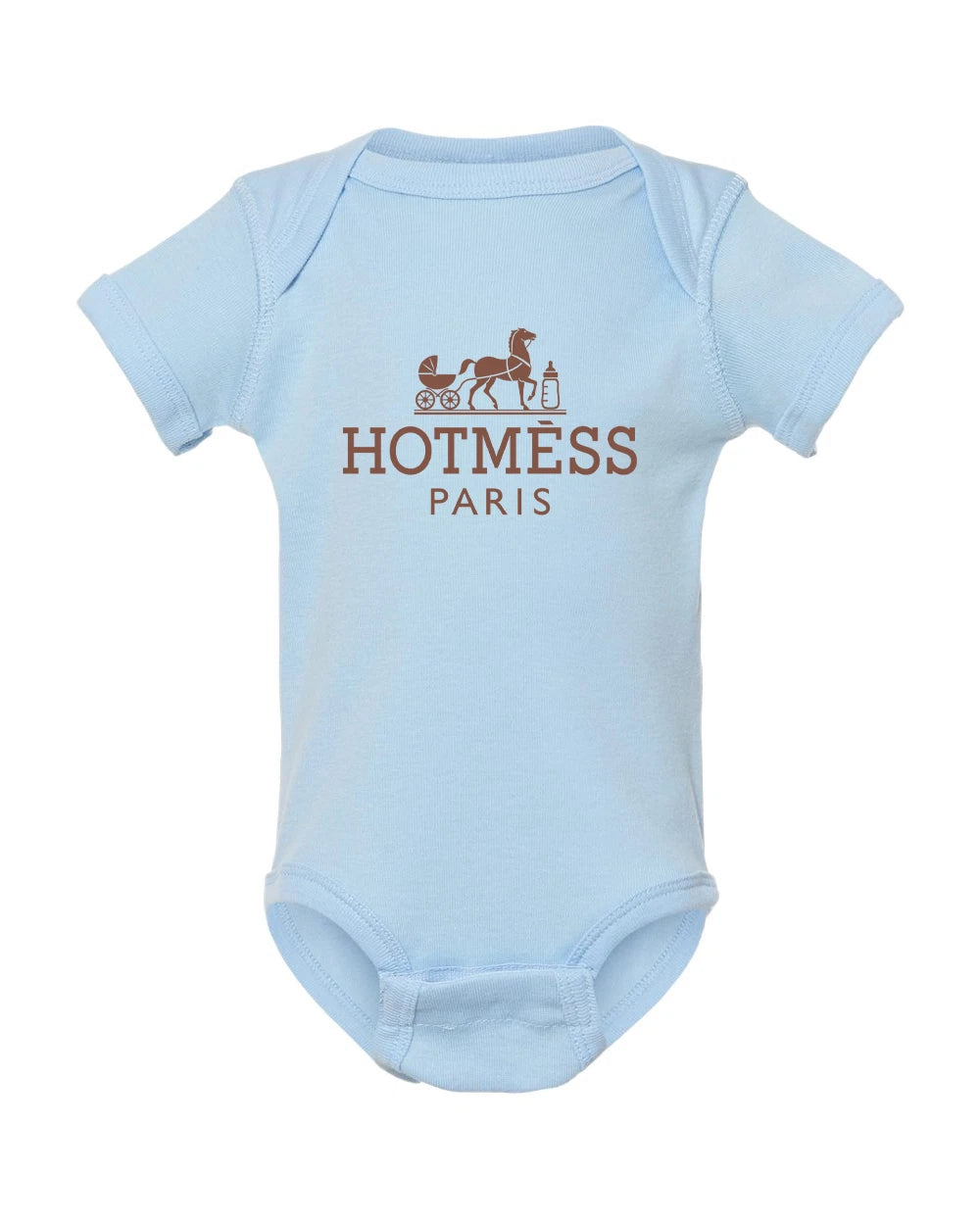 HOTMÈSS PARIS Baby Onesie | Funny Designer Parody Onesie | Cute Infant Gift