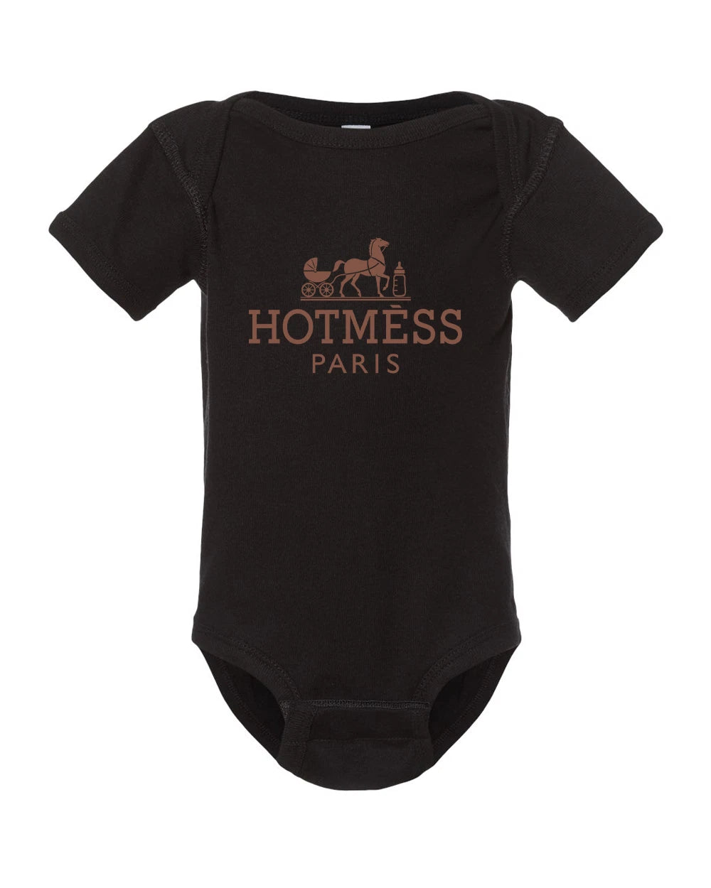 HOTMÈSS PARIS Baby Onesie | Funny Designer Parody Onesie | Cute Infant Gift