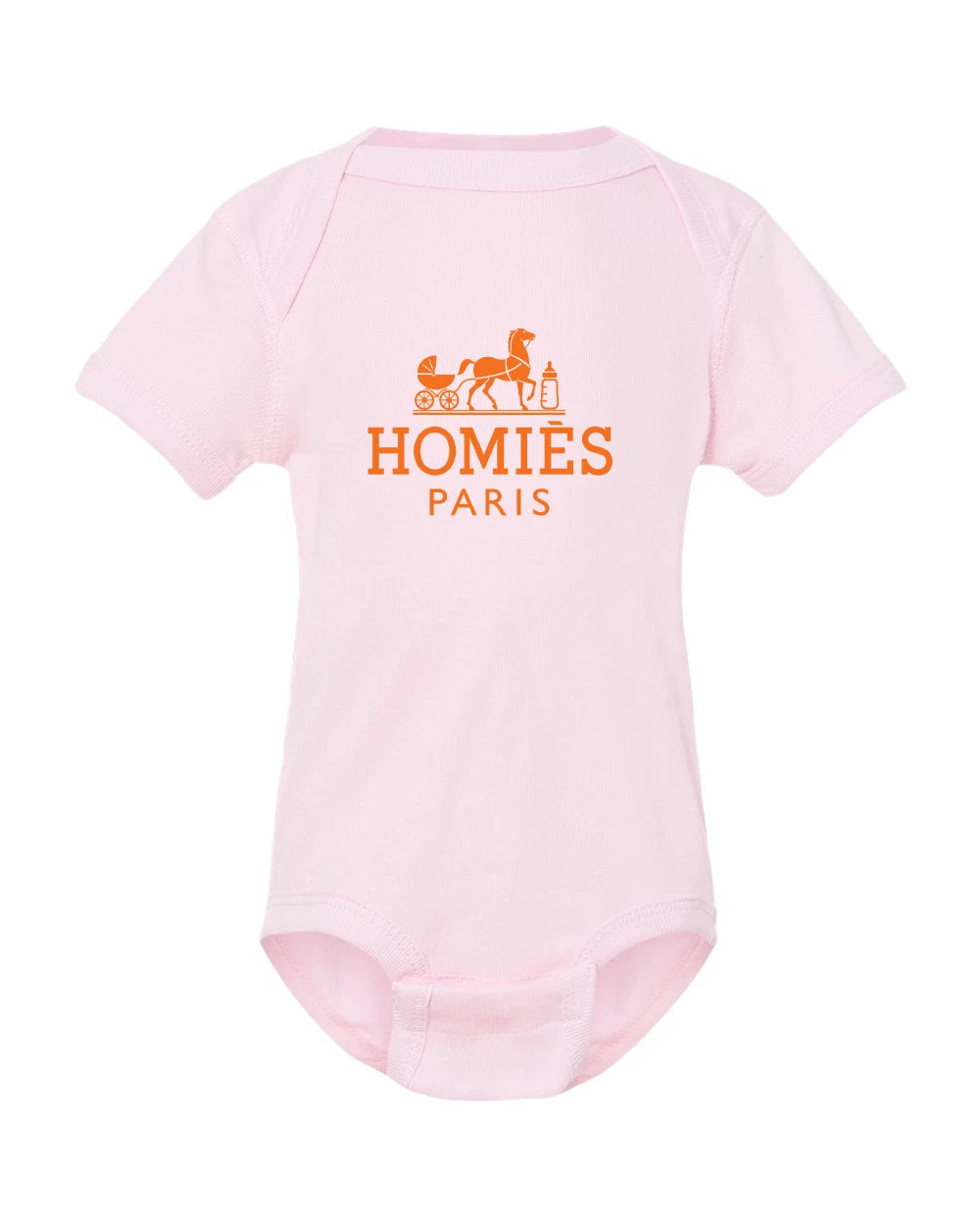 HOMIÈS PARIS Baby Onesie | Funny Designer Parody Onesie | Cute Infant Gift