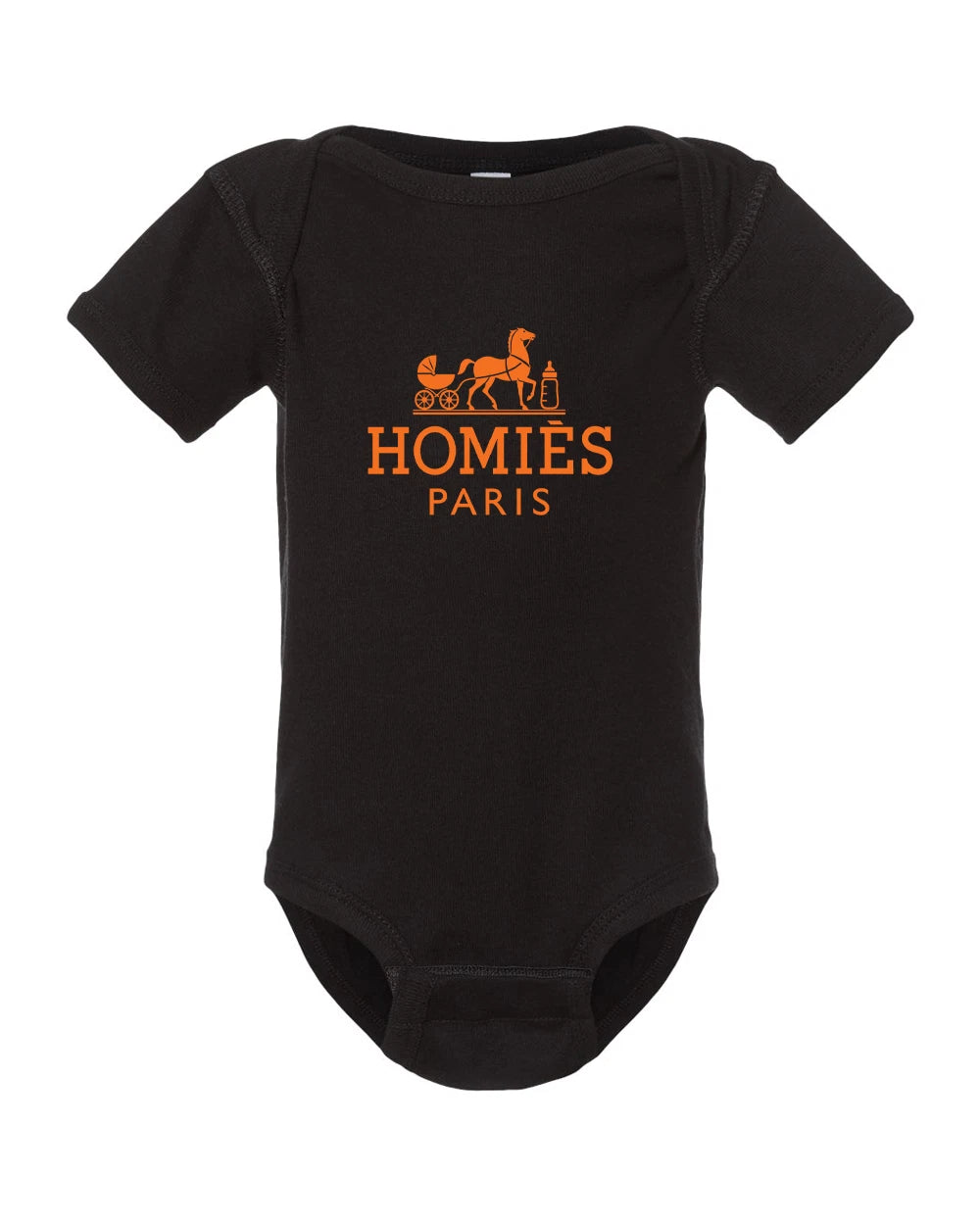 HOMIÈS PARIS Baby Onesie | Funny Designer Parody Onesie | Cute Infant Gift