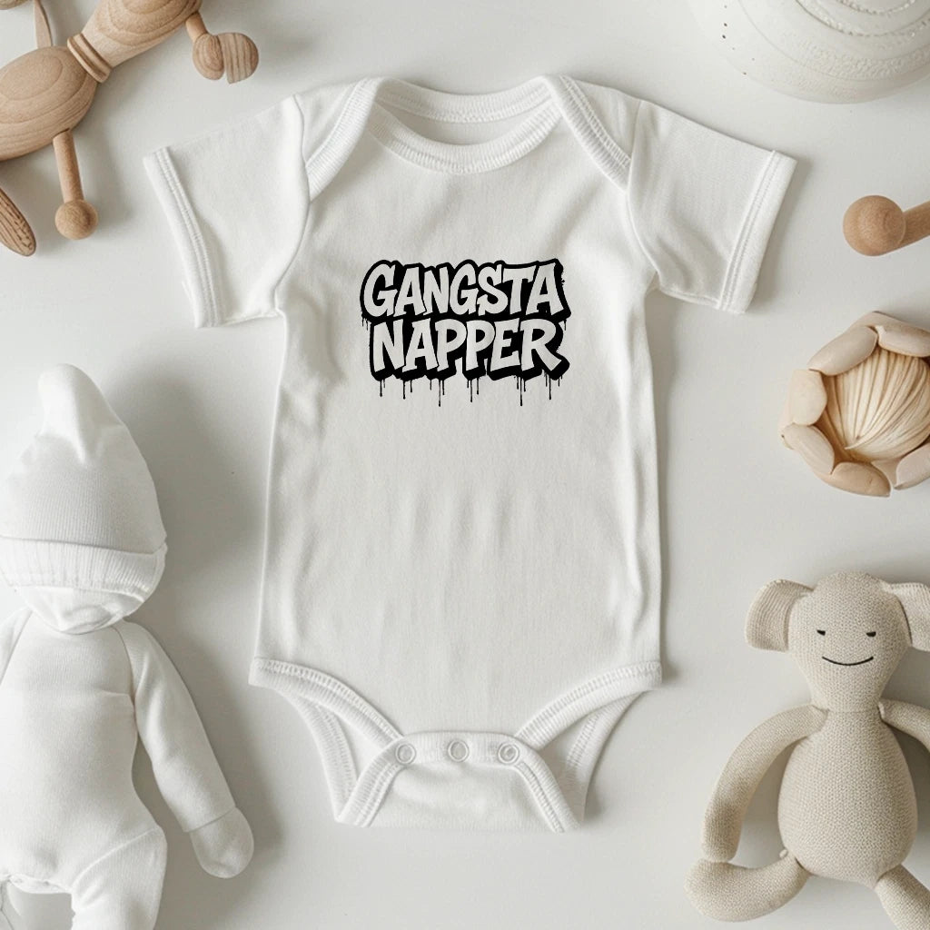 Gangsta Napper Baby Onesie | Funny Baby Onesie | Cool Newborn Gift Idea