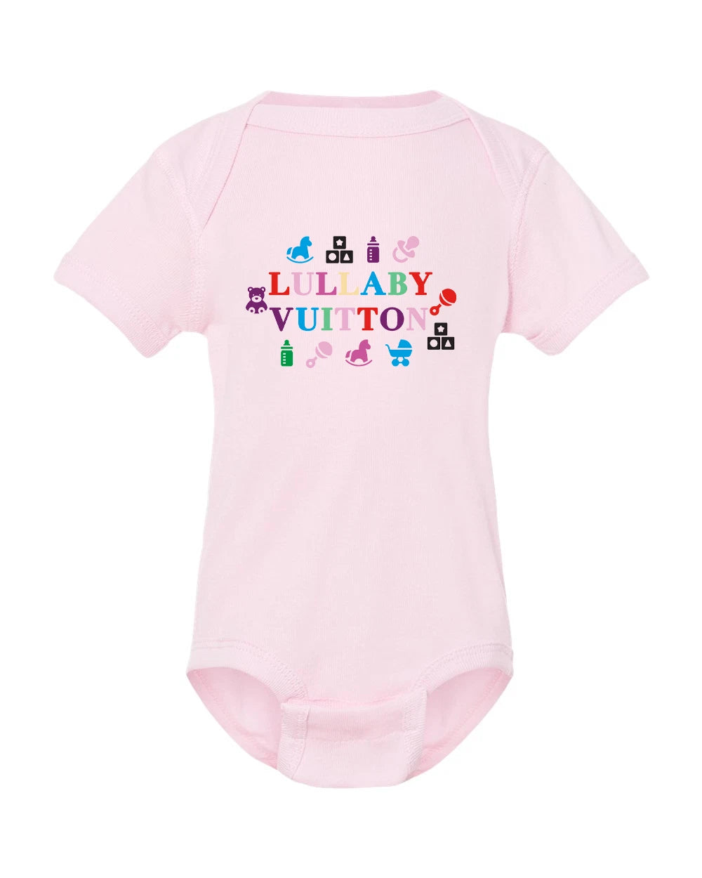 Lullaby Vuitton Baby Onesie | Funny Designer Parody Onesie | Cute Baby Gift
