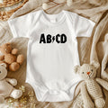 AB/CD Baby Onesie • Funny Rock Band Parody Bodysuit • AC/DC Inspired Onesie