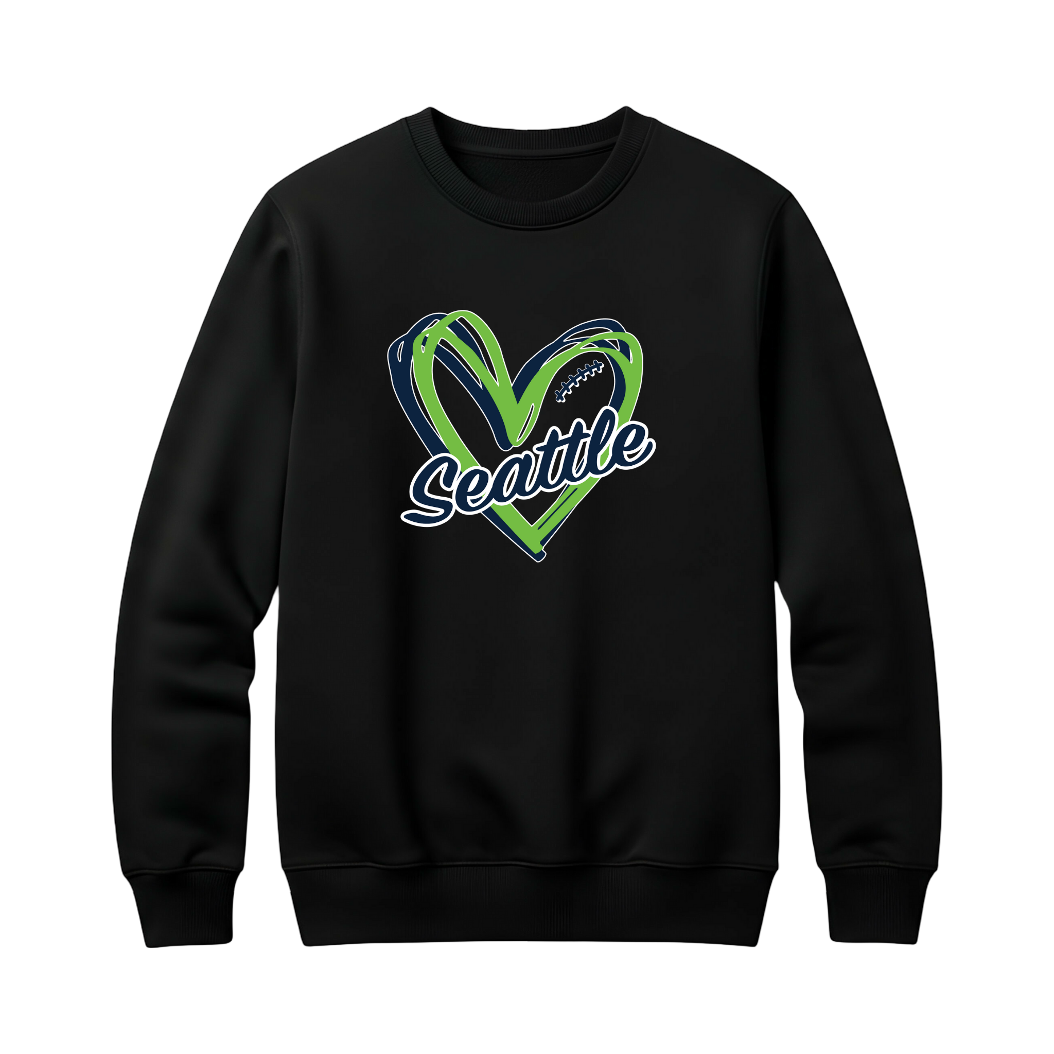 Seattle Heart Crewneck